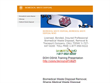 Tablet Screenshot of biomedicalwastedisposal.org